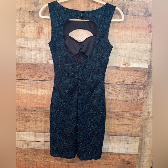 Honey & Rosie Lace Cut Out Sexy Mini Dress - Picture 3 of 7